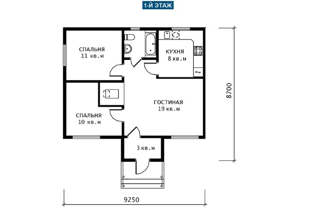 План дома 70 кв м одноэтажный