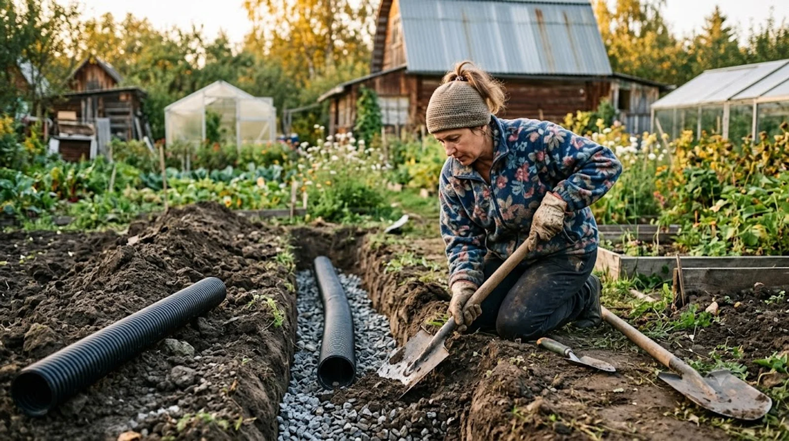 Дренаж участка: когда нужен и как сделать